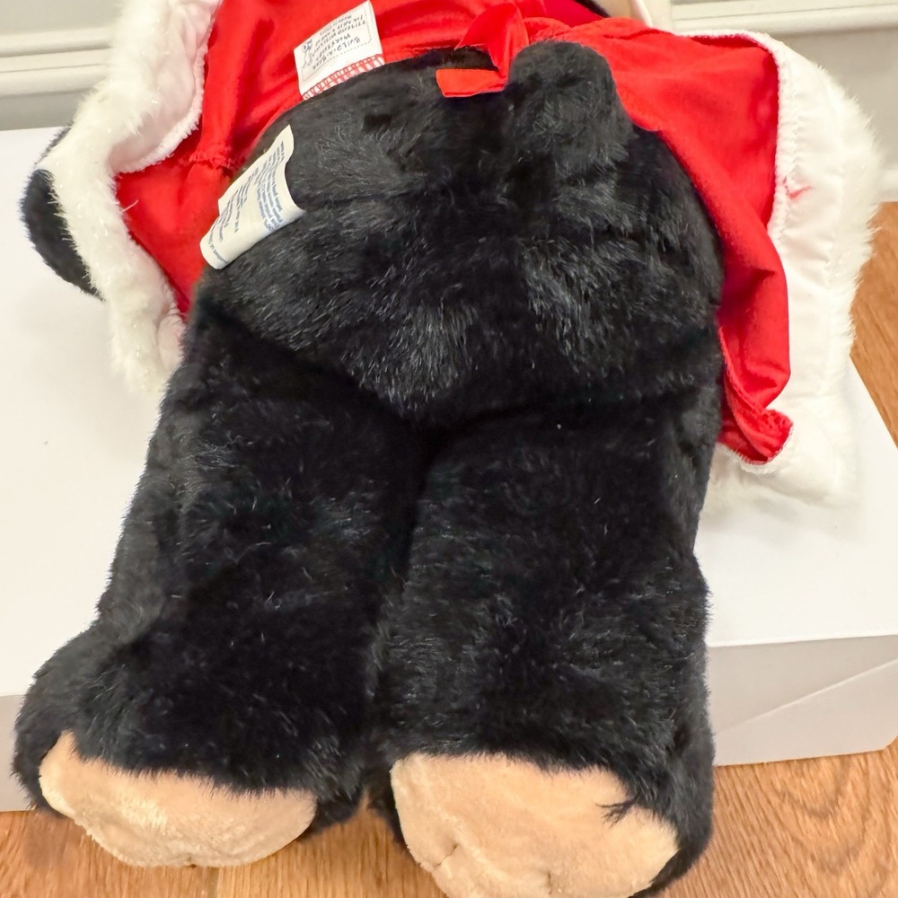 Build a Bear Black Bear In Santa Dress Plush‎ Stuffed Animal 15" BAB Christmas - Picture 7 of 9